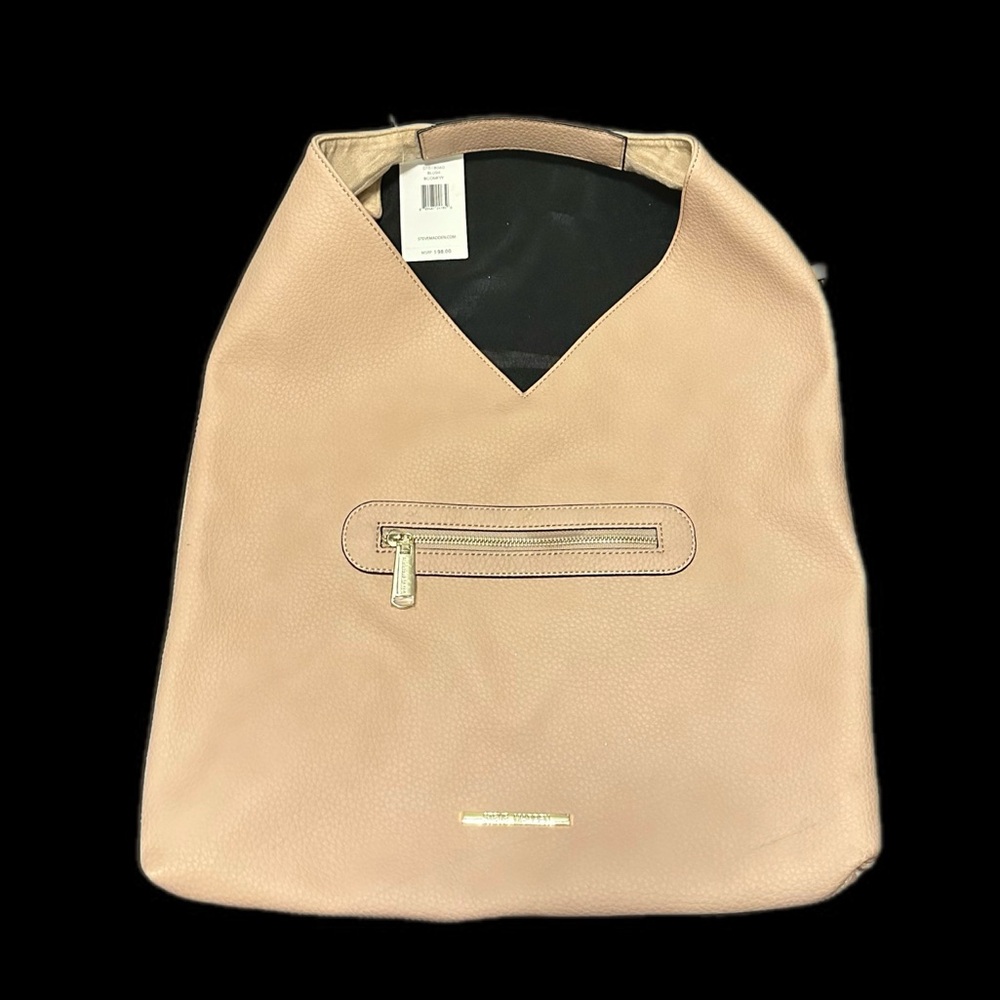 Steve Madden Bcomfyy Womens Leather Studded Hobo Handbag- NWT - Picture 2 of 10